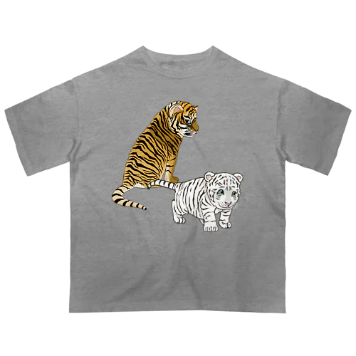 虎の仔たちは仲良しです オーバーサイズTシャツ