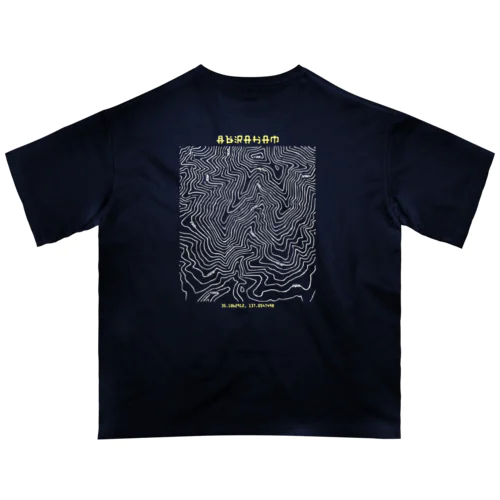 Abraham TOPOGRAPHYグラフィックT オーバーサイズTシャツ