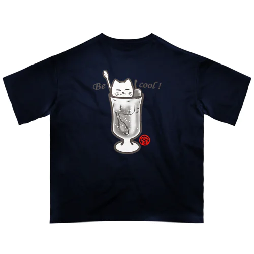 ひんやり猫（フロート） オーバーサイズTシャツ