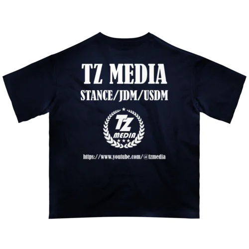 TZ MEDIA logo+ オーバーサイズTシャツ