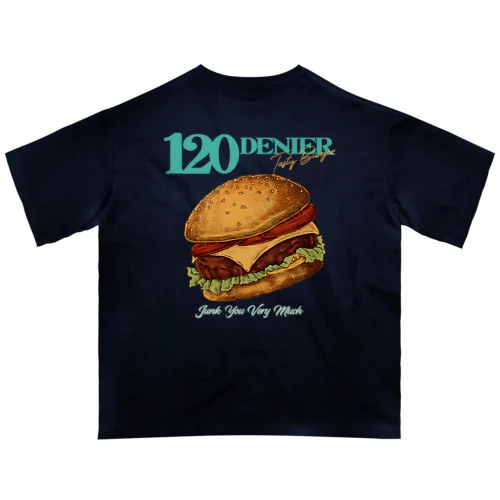 "120DENIER Burger" オーバーサイズTシャツ