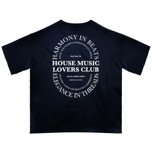 HOUSE MUSIC LOVERS CLUB-2 オーバーサイズTシャツ