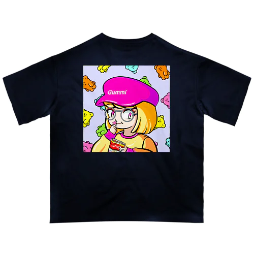 Gummi girl＆bears Oversized T-Shirt