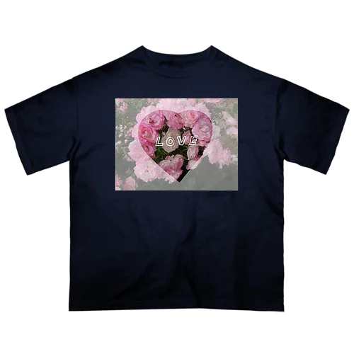 薔薇の花はお好き？？ オーバーサイズTシャツ