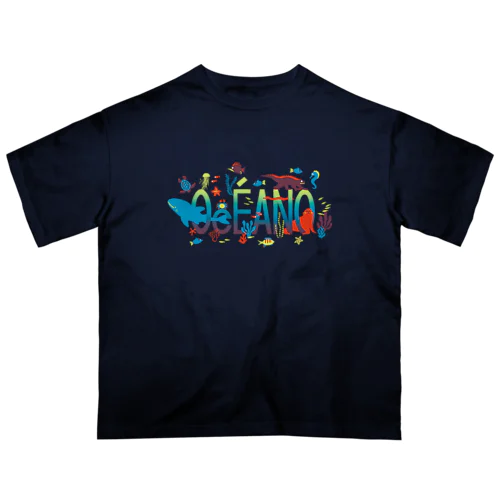 El Océano（背景透明） Oversized T-Shirt