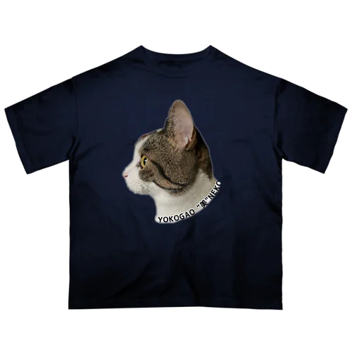 横顔美人猫 オーバーサイズTシャツ