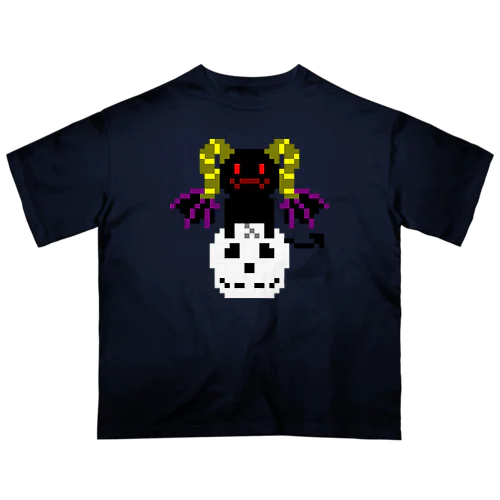 悪魔と髑髏 オーバーサイズTシャツ