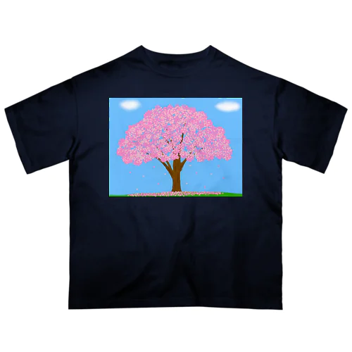 桜 オーバーサイズTシャツ