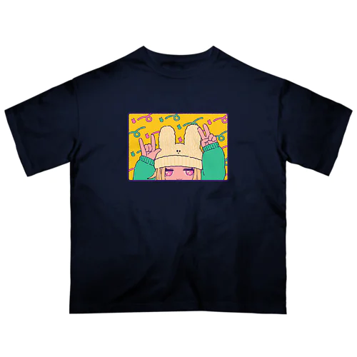 にょきっとうさにっと オーバーサイズTシャツ