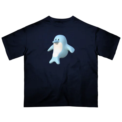 イルカ（3D） オーバーサイズTシャツ