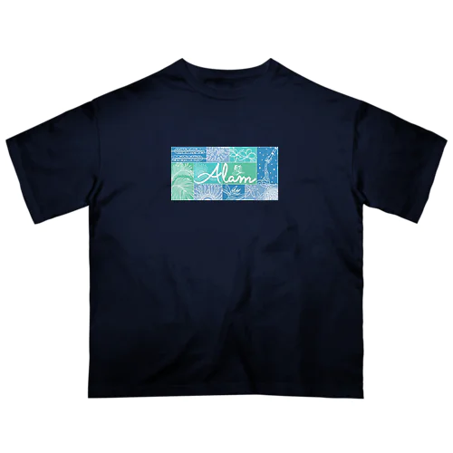 ALAM Ubin / BLUE オーバーサイズTシャツ