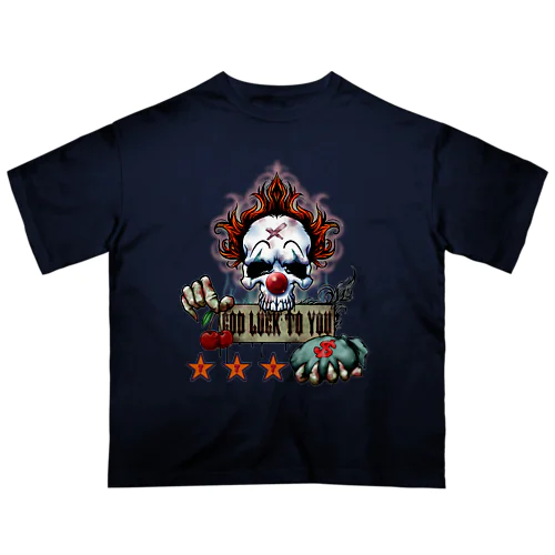 ゾンビピエロ🤡GOD LUCK💀 オーバーサイズTシャツ