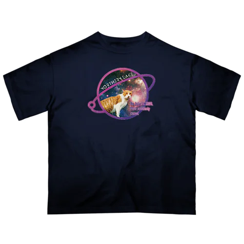 Space cat meto by NLD オーバーサイズTシャツ