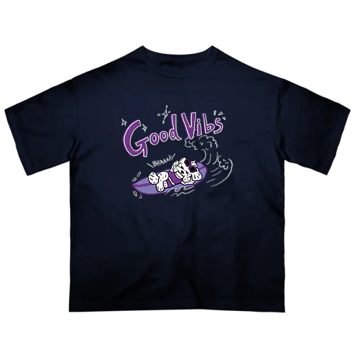 マルチーズ君Good Vibs（ちぎらはるな） オーバーサイズTシャツ