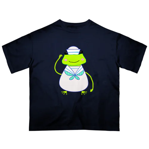 カエルちゃん水兵さん Oversized T-Shirt