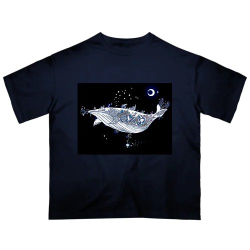 ARCANUM Whale Whale - Stella - 星を噴くクジラ Oversized T-Shirt