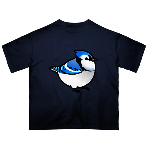 Chubby Bird アオカケス　ブルージェイ Oversized T-Shirt