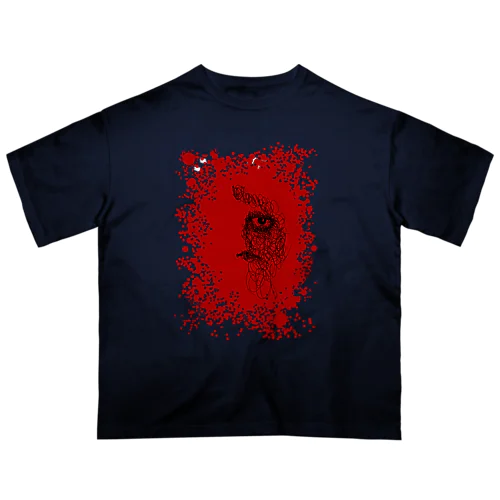 ラフ画 No.3 BLOOD オーバーサイズTシャツ