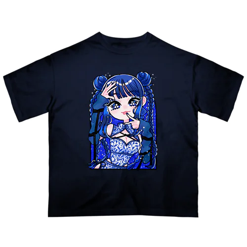 blue china girl 🦋💙 オーバーサイズTシャツ