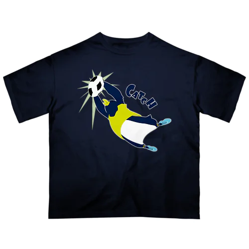 ペンギンサッカー部・キーパーキャッチ オーバーサイズTシャツ