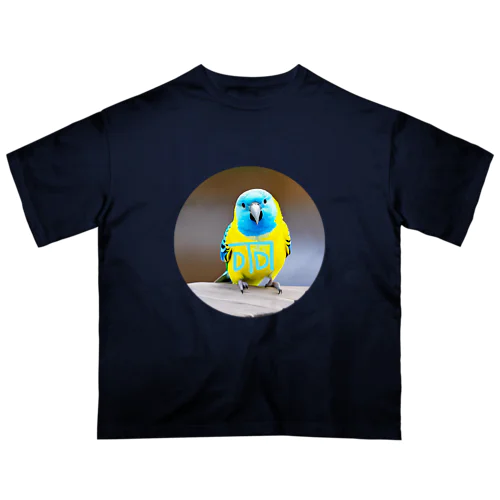 邪気払い　龍体文字「ふ」付き　幸せの青い鳥　ステッカー　他 オーバーサイズTシャツ