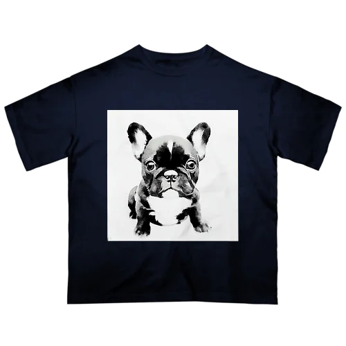 フレンチブルドックの仔犬グッズ Oversized T-Shirt