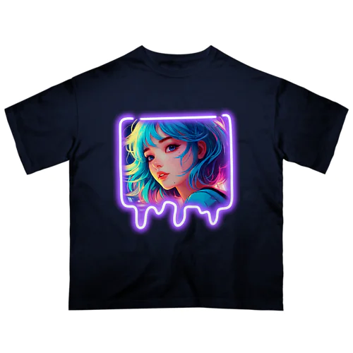 neon girl オーバーサイズTシャツ