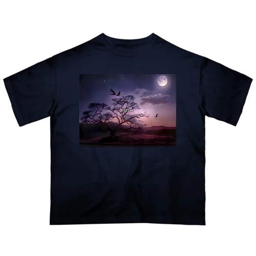 美しい夕暮れ時 オーバーサイズTシャツ