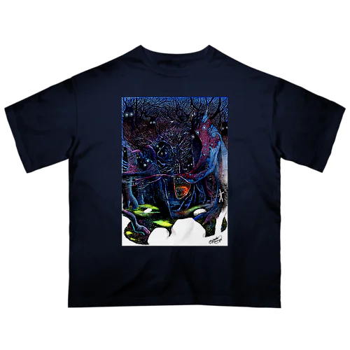 如月書店『参』帰路 オーバーサイズTシャツ