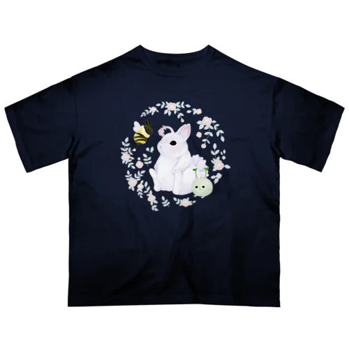 多肉うさぎのうさたにさん オーバーサイズTシャツ