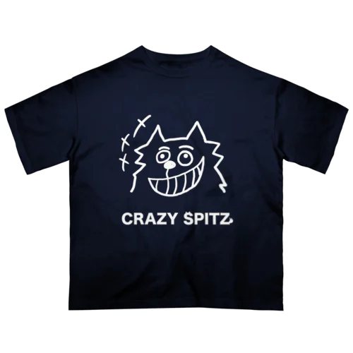 CRAZY SPITZ「HA HA HA」ver.white オーバーサイズTシャツ