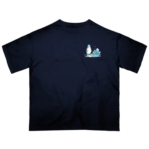 ペンギンと氷塊 オーバーサイズTシャツ