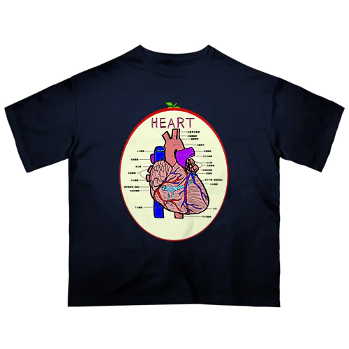 心臓　HEART Oversized T-Shirt