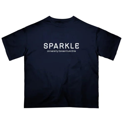 SPARKLE-シンプル白字 オーバーサイズTシャツ