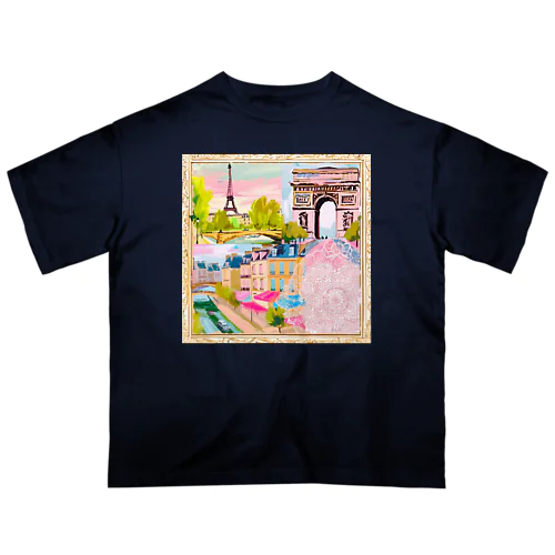 憧れのパリ🗼美しい風景🖼✨ Oversized T-Shirt