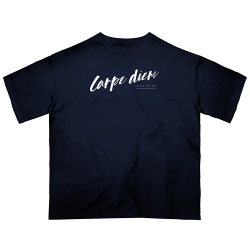 Carpe diem -white- オーバーサイズTシャツ