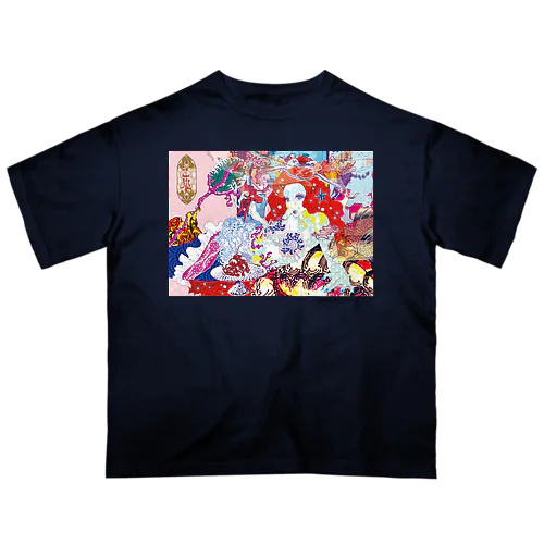 乙姫龍宮遊びづくし Oversized T-Shirt