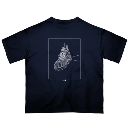 3Dスニーカー 縦軸z Oversized T-Shirt