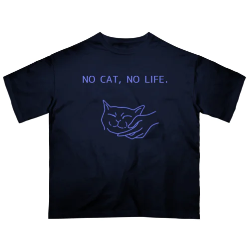 NO CAT, NO LIFE オーバーサイズTシャツ