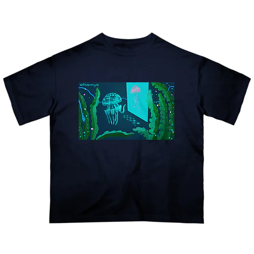 接続するタコクラゲ Long time no see Oversized T-Shirt