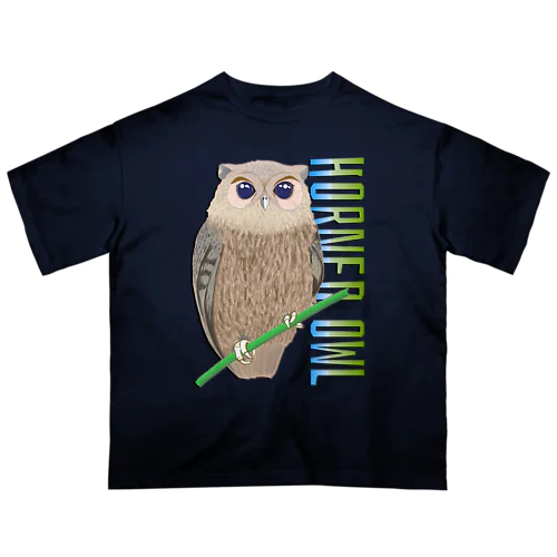 HORNED OWL (ミミズク) Oversized T-Shirt