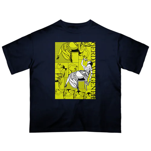 GERDA "Collage yellow" オーバーサイズTシャツ