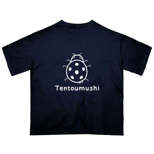 Tentoumushi (てんとう虫) 白デザイン Oversized T-Shirt