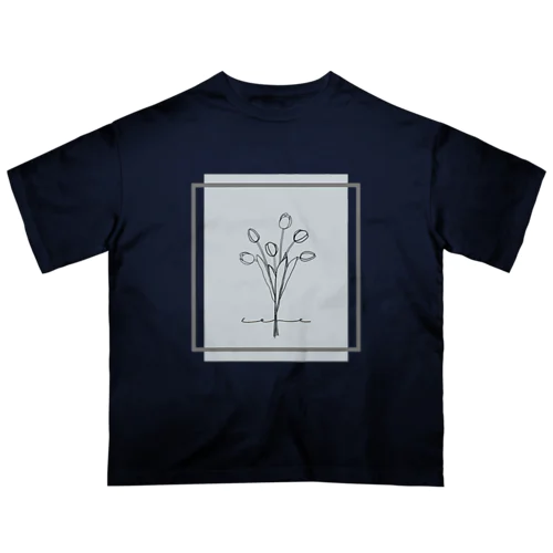 💐 blue ash . オーバーサイズTシャツ