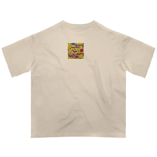 美ゅら島🌺Okinawa♡紅型 Oversized T-Shirt