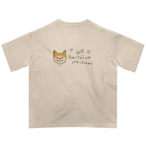 ◇秋田犬だいすき◇ オーバーサイズTシャツ