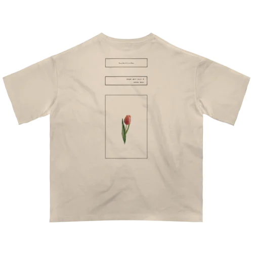 logo flame × tulip flame Oversized T-Shirt