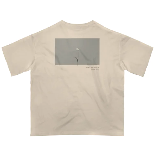 gray blue tulip , logo Oversized T-Shirt