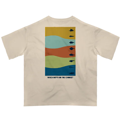 『 Which depth do you choose? 』カラフル Oversized T-Shirt