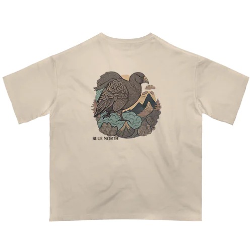 【BLUE NORTH】岩山の鳥 オーバーサイズTシャツ